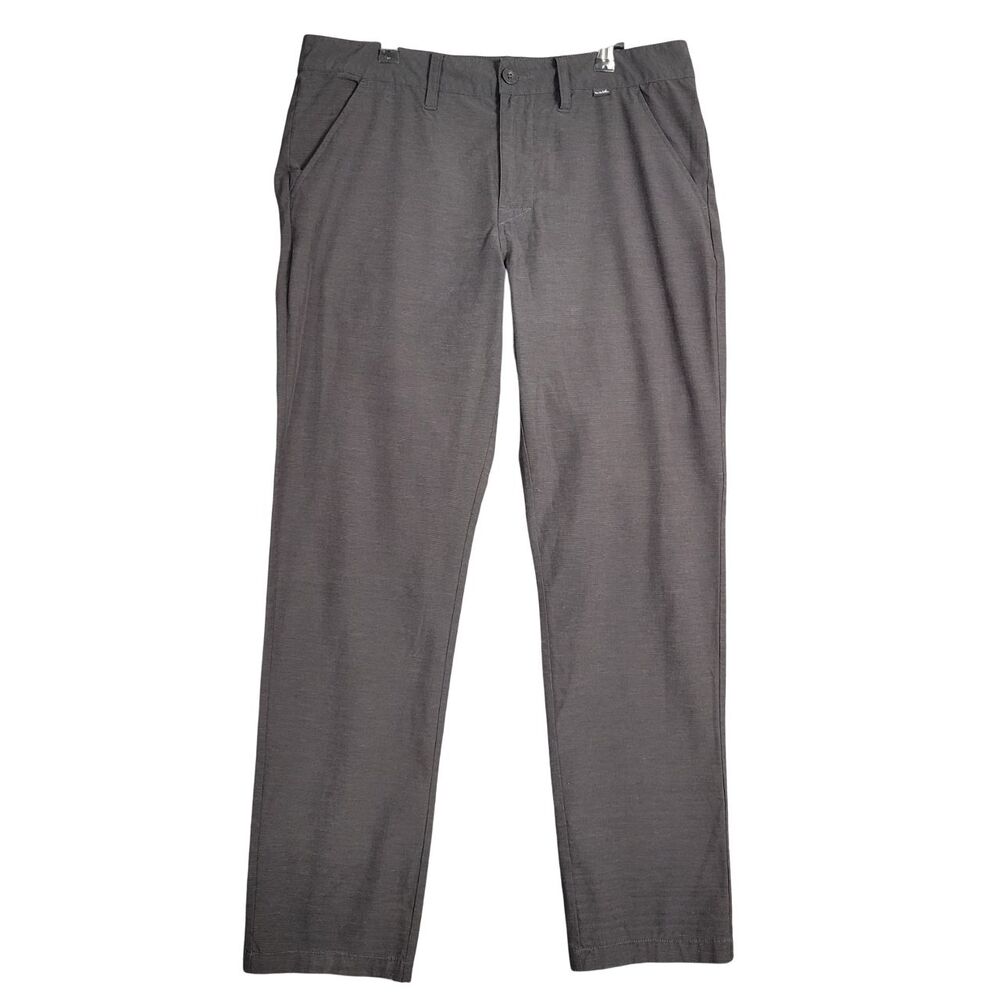 TRAVIS MATHEW Black Mid Rise Performance Casual Golf Chino Pants SIZE 34